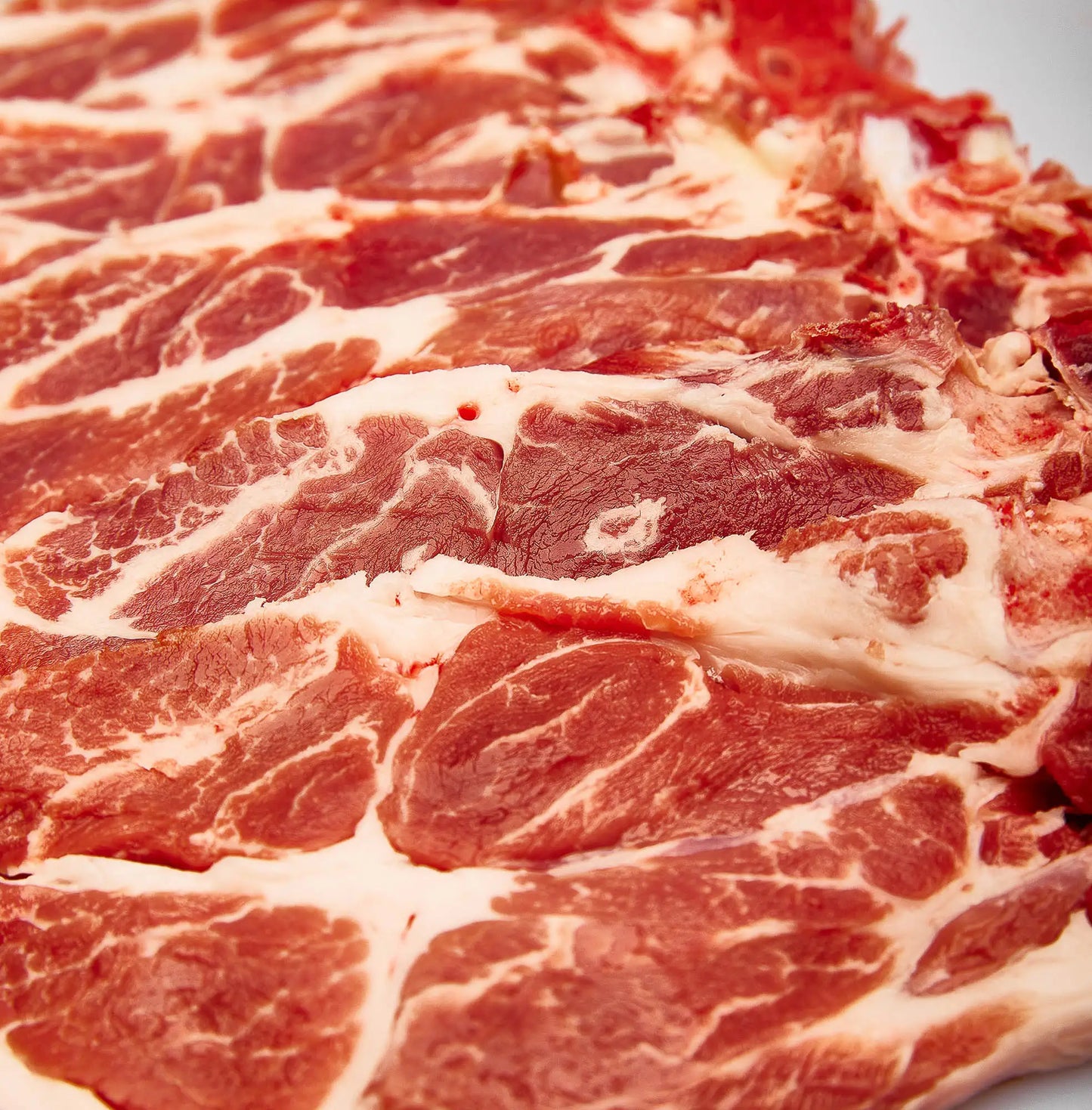 Bistecca di collo di maiale in dettaglio