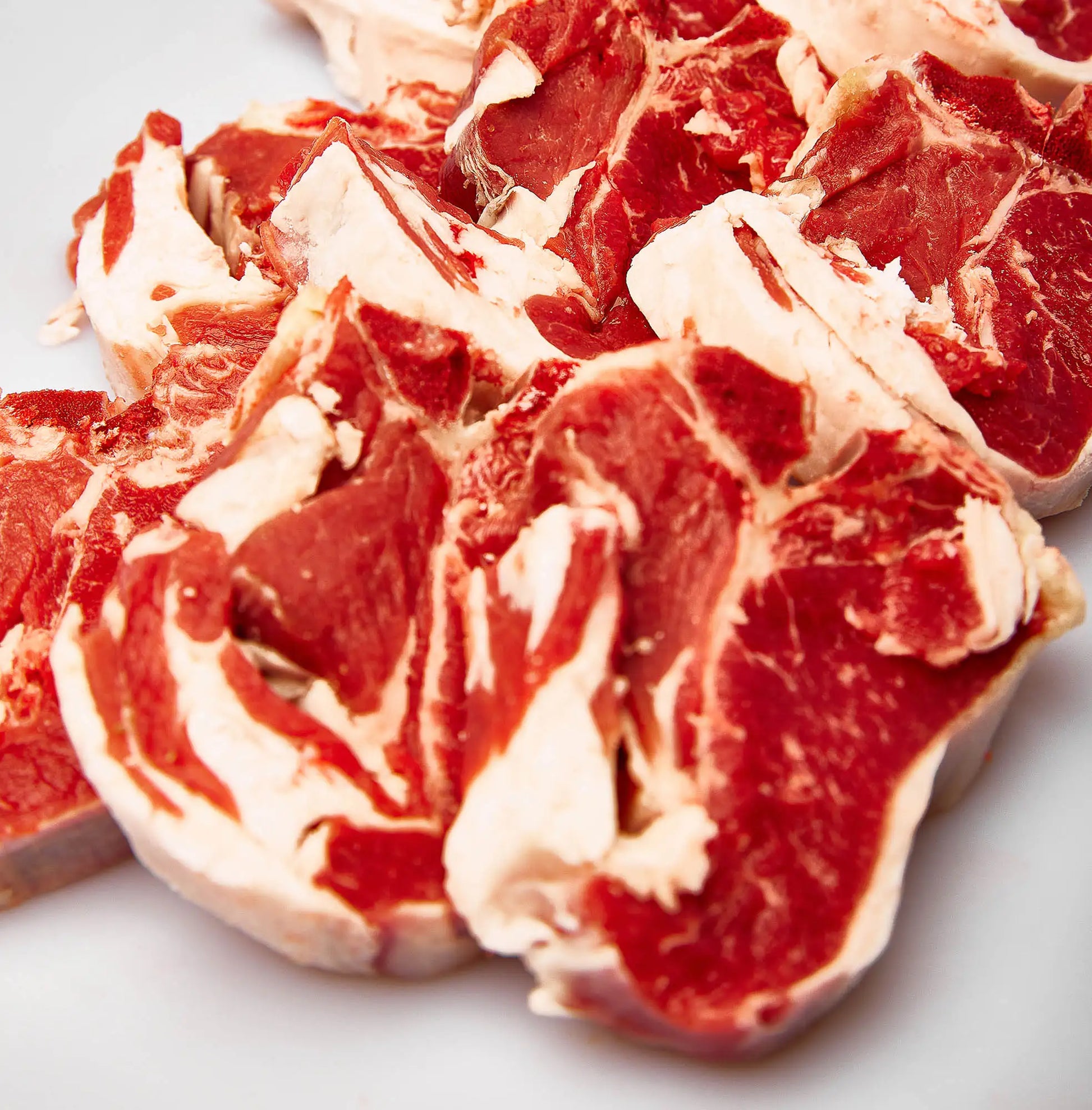 Bistecca di pecora in dettaglio