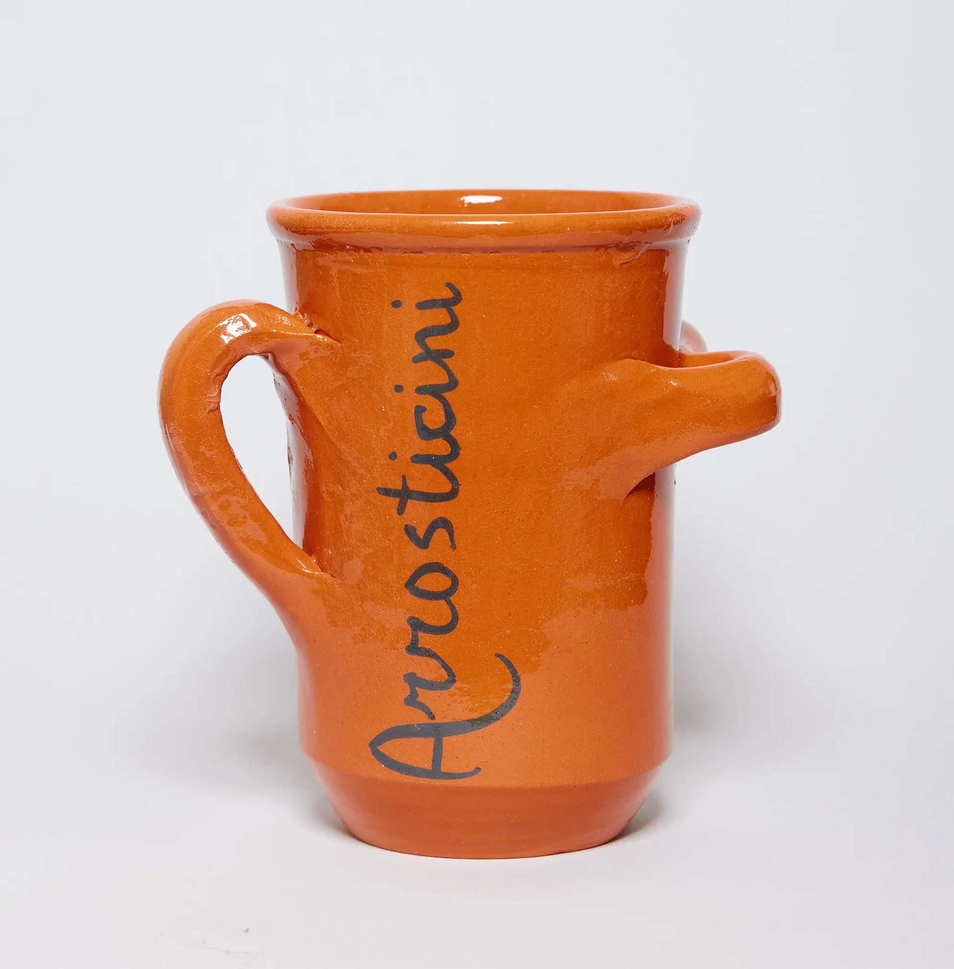 Brocca Porta Arrosticini In Terracotta Abruzzese - 12x18 Cm, Per Mantenere Caldi Gli Arrosticini, Artigianale - Foto 8